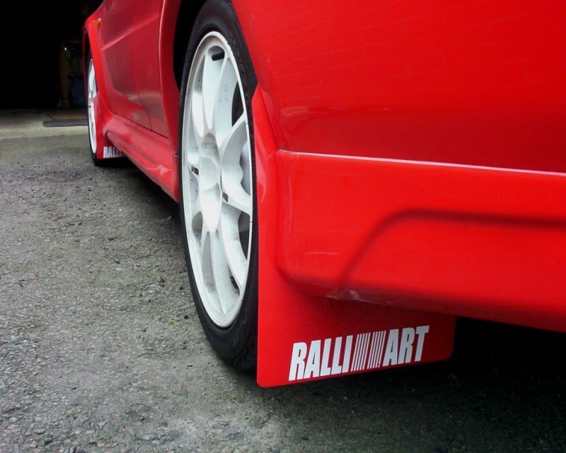 Mud Flaps Available through Eight Speed Mitsubishi Lancer Register