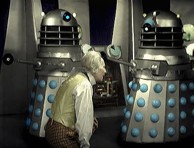 Doctor Who William Hartnell Daleks colourised image