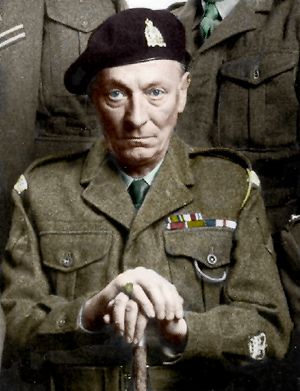 William Hartnell Army Game colourised image