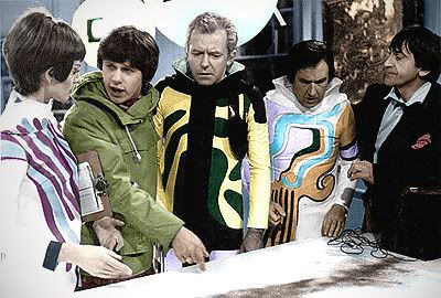 Doctor Who Patrick Troughton Ice Warriors Britannicus colourised image