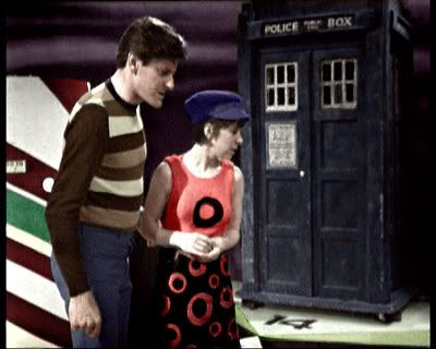 Doctor Who William Hartnell Celestial Toymaker Steven Dodo colourised image