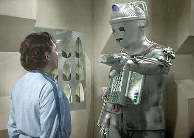 Doctor Who Patrick Troughton Wheel In Space Cybermen colourised image