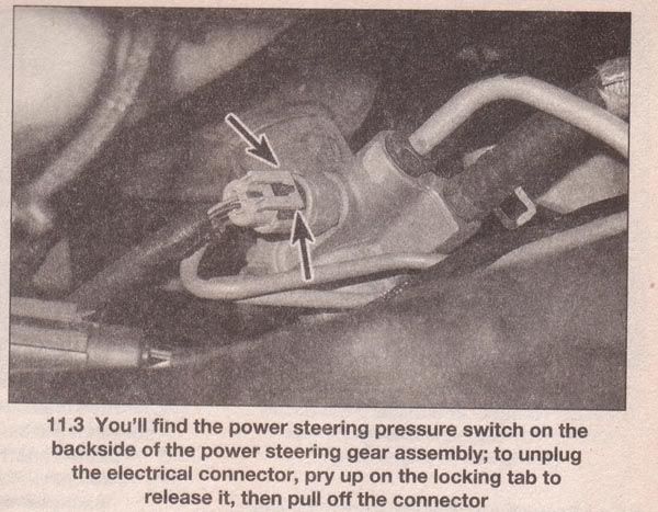 2001 Chrysler pt cruiser power steering pressure switch