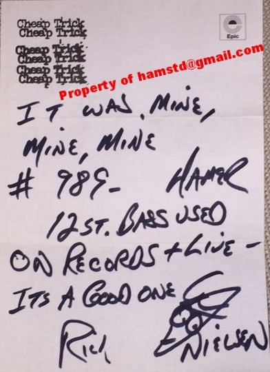 hamer xt serial numbers