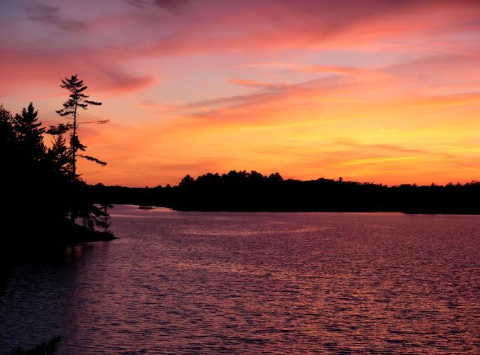 Pine Lake sunset image by Linda Stuart