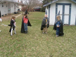 Broom Relay race