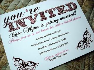 InkOBSESSEDDesign Wedding Shower Invite