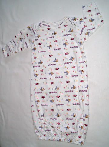 HTF PRR Print Newborn Gown