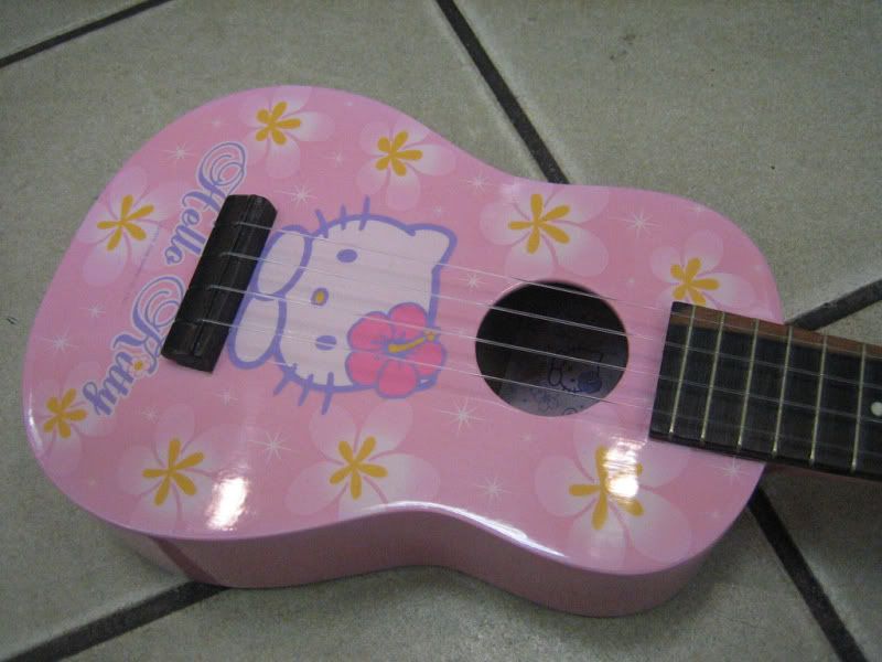 Pink Hello Kitty Guitar. A quot;GIRLYquot; Hello Kitty Uke.