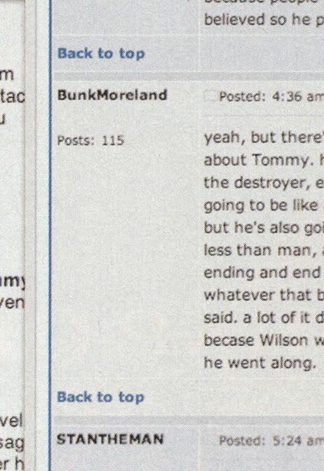 Bunk Moreland from The Wire visits The Unwritten