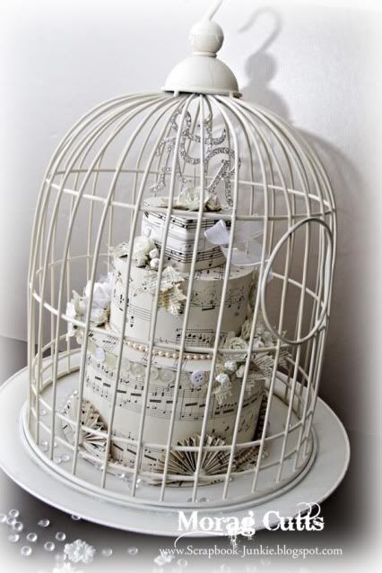 Wedding Cake Amanda had envisioned the cake in a bird cage which will 