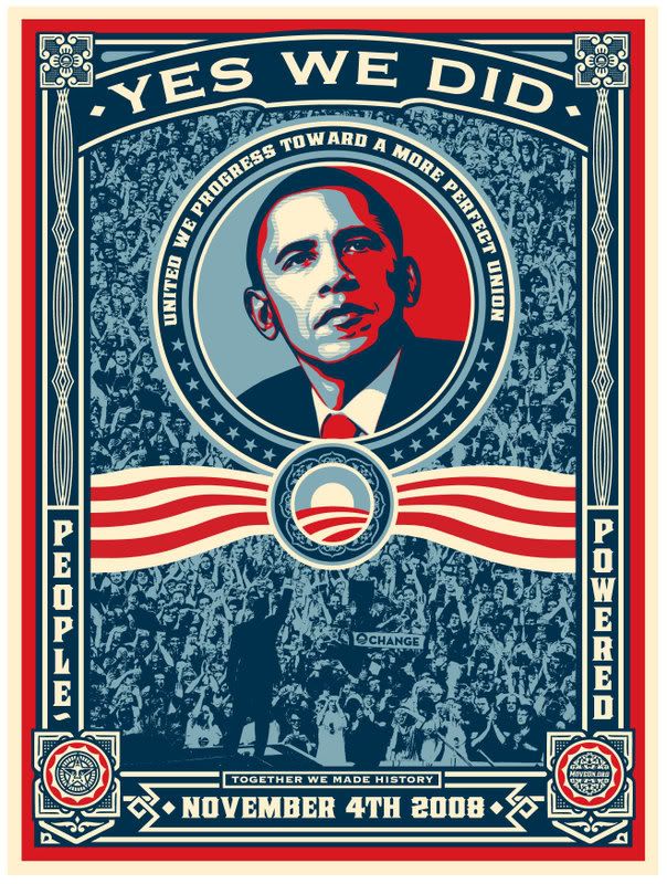 barack obama poster yes we can. For a $3+ donation, we#39;ll send