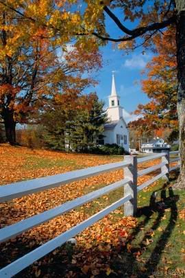 Pretty Church in Autumn Pictures, Images and Photos