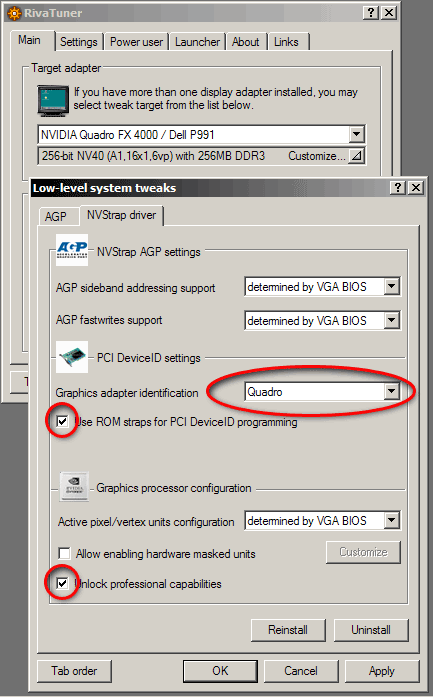 You have a PCI Express card, and those are shown as 6800 even after modding to Quadro FX 4000. The professional OpenGL Quadro features will be there,