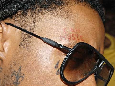 Lil Wayne New Tattoo Stars Side Of Face lil wayne tattoos soulja boy 