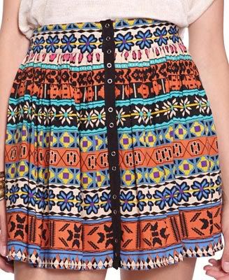 FOREVER21 Tribal Swing Skirt