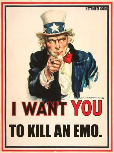 Uncle sam kill an emo Pictures, Images and Photos