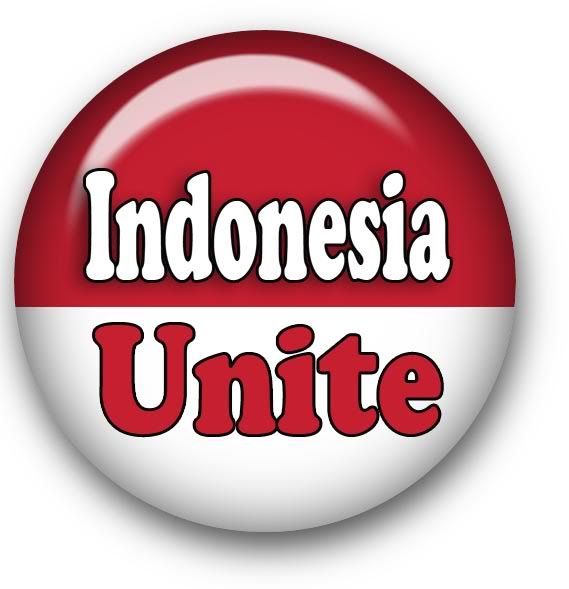 indonesian flag button. Indonesia Unite