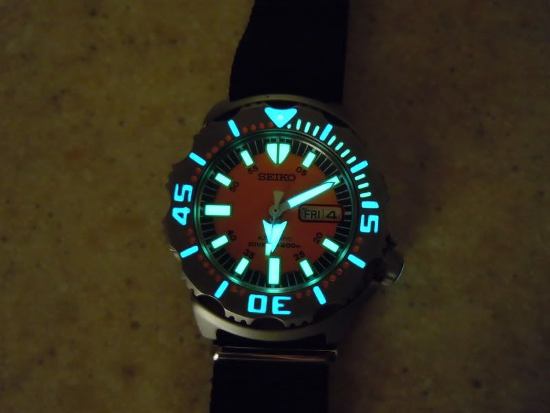 Seiko lumed outlet bezel