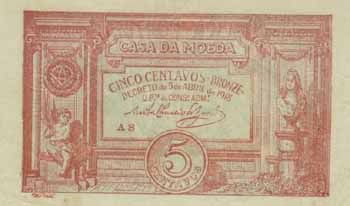 5 centavos bronze, emitida pelo Banco de Portugal, com data de 1918 - Image hosted by Photobucket.com