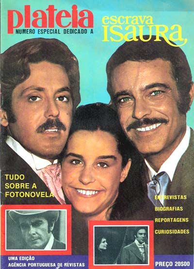 Capa do número especial da Plateia dedicado à telenovela Escrava Isaura, sem data.