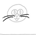 8º passo para desenhar o gato