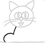 10º passo para desenhar o gato