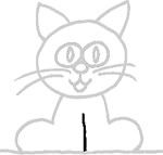 12º passo para desenhar o gato