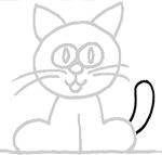 13º passo para desenhar o gato