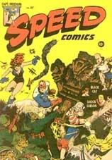 Capa de Speed Comics, nº 37, de 1941
