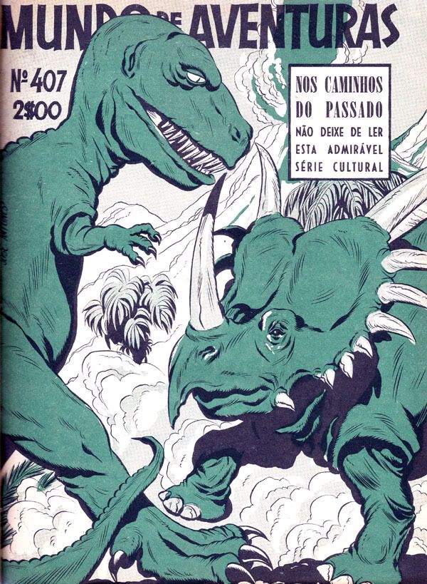 Reprodução da capa de O Mundo de Aventuras nº 407, de 30 de Maio de 1957, que destaca a aventura dos autores. Clique para aumentar.