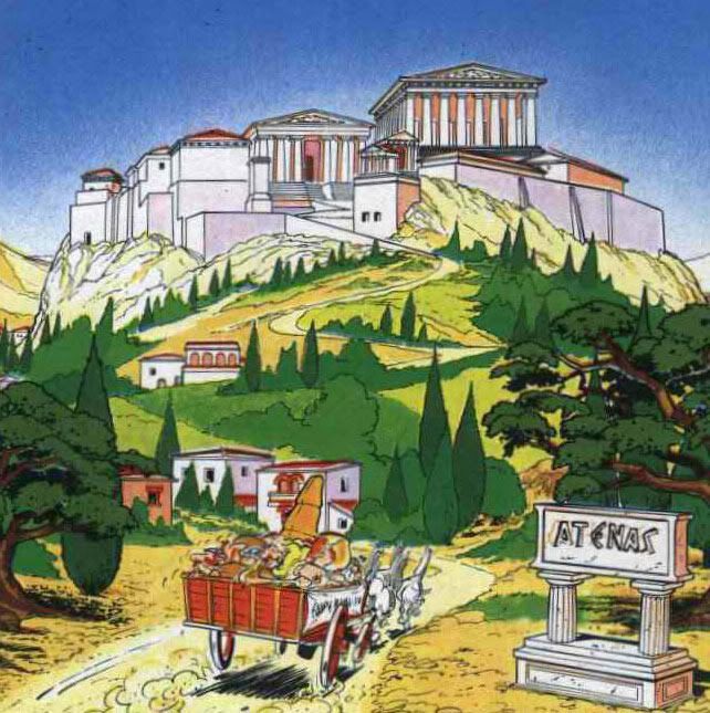 Resultado de imagen de los griegos caricatura