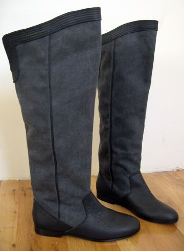 flat boots for girls. Canvas Flat Boots $128