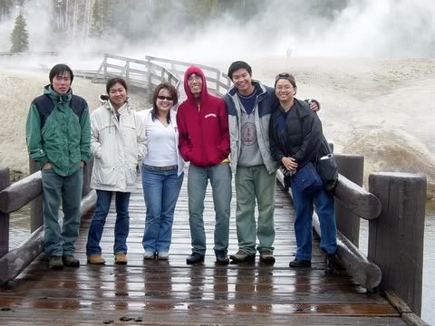 Gang at Old Faithful