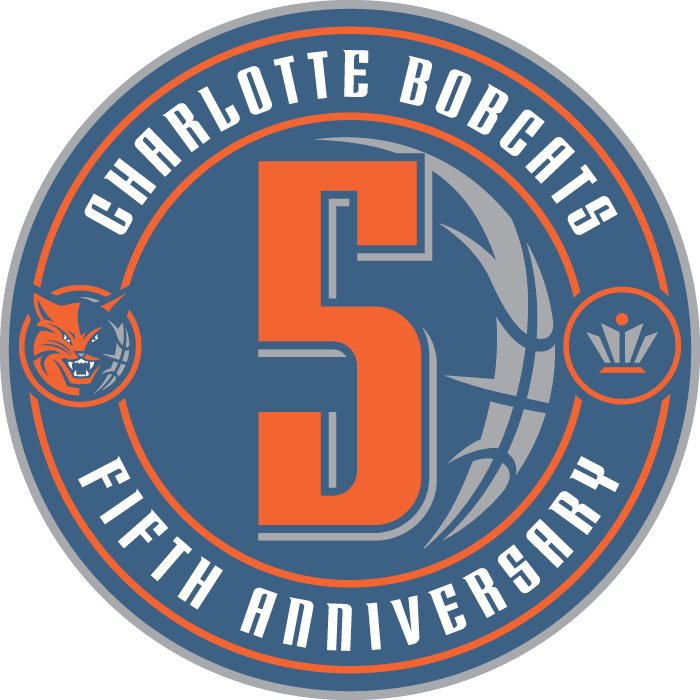 Charlotte Bobcats 5th anniversary logo