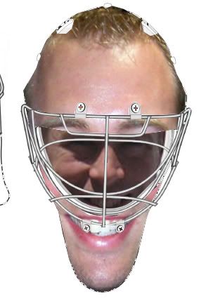 carey price 2011 mask. Holy crap, he nearly ripped off my old giggy mask.