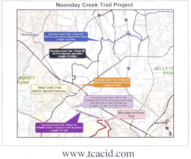 Noonday Creek Trail Map