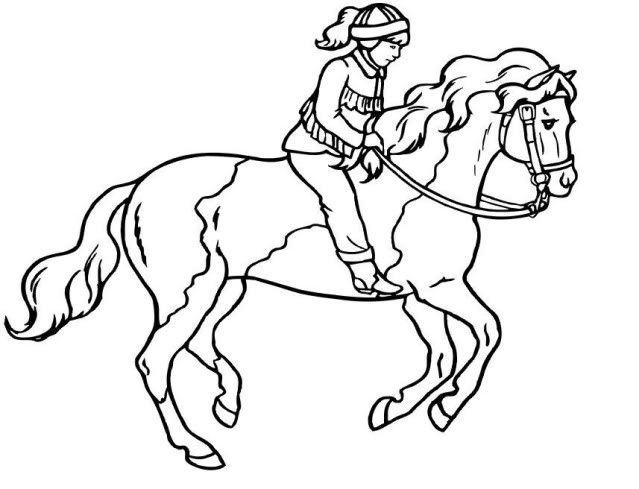 paint horse coloring pages - photo #21