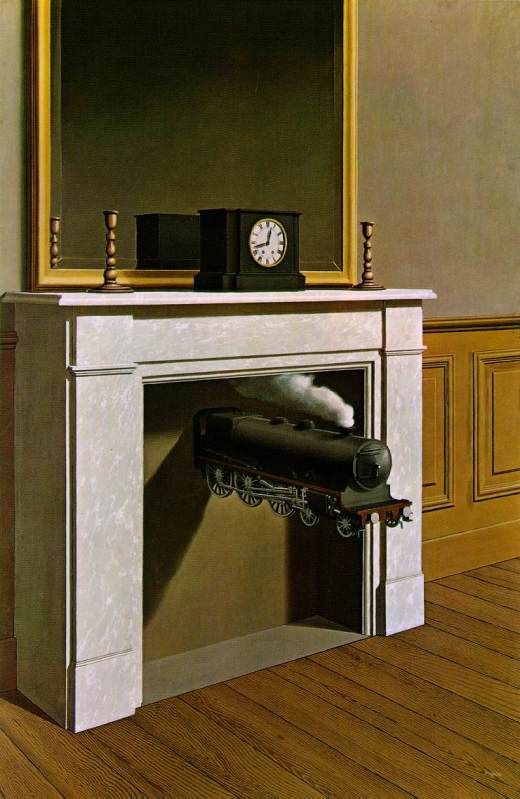 time transfixed magritte