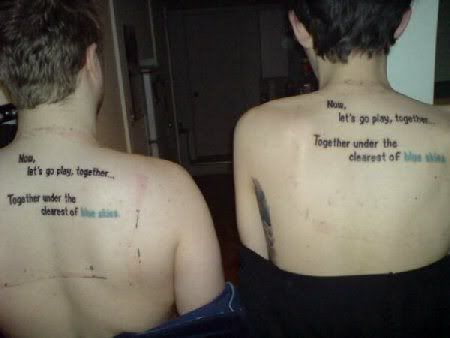 Forever in love with matching tattoo for couples.