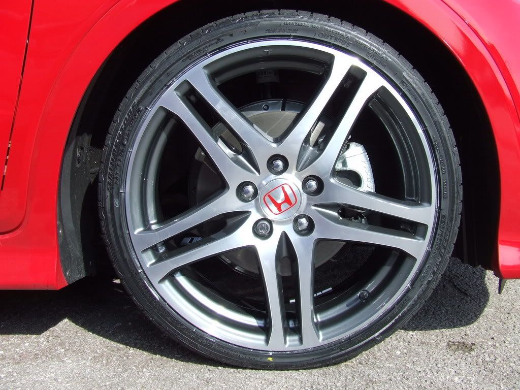 Honda civic type r rage alloys tyre size