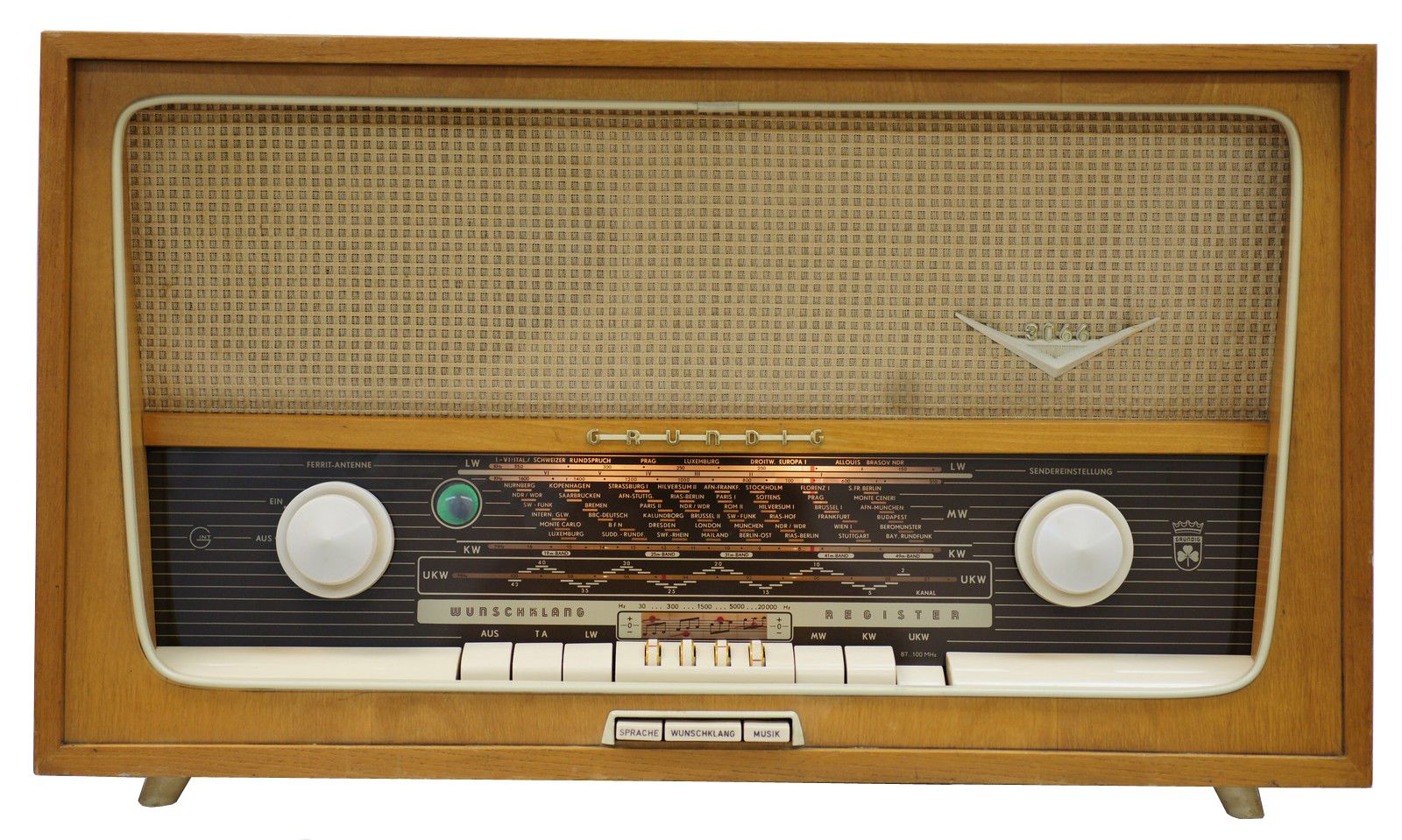 Radio Antiguo Alemán Grundig De Los 50´s De 4 Bandas 11,000.00 en Mercado Libre