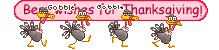 Happy Thanksgiving photo: animated turkeys say Best wishes for Thanksgiving gif HTG_Turkeys_best-wishes1.gif
