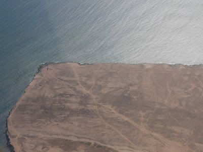 Vista área do Farol do Namibe