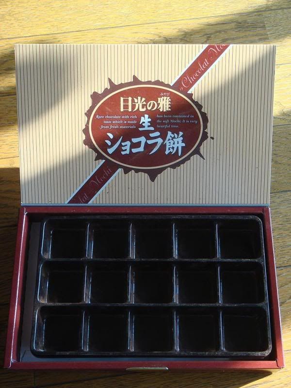 Empty chocolate box