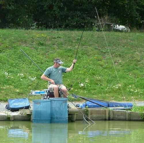 W14-2.jpg Nick plays a Carp on peg 1. picture by pnm123