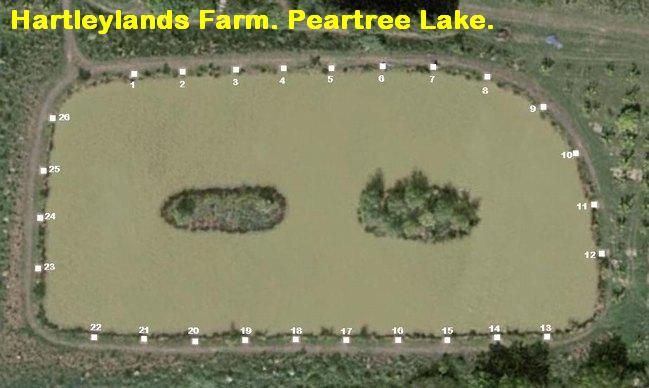 Peartree.jpg Hartleylands Farm. Peartree Lake. (peg plan) picture by pnm123