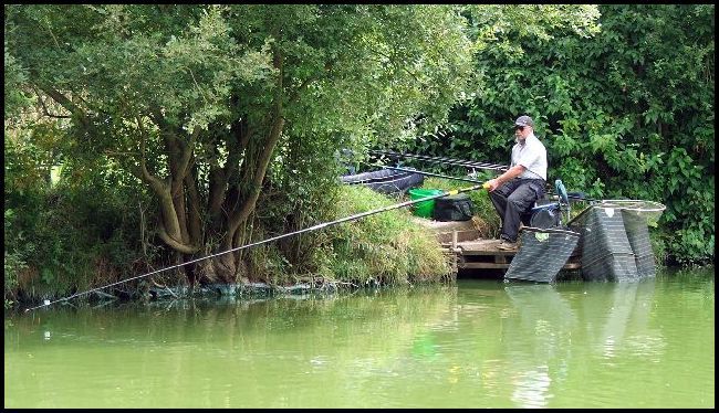 Clive hoped something would fancy his bait