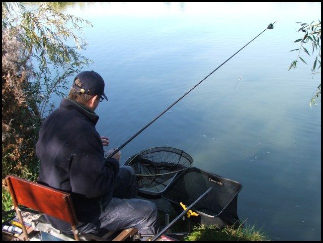 Graham was taking a few silvers and waiting for the carp to show