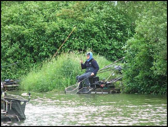 Mat was catching steadily on Peg 8